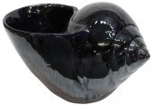 LARGE GLAZED TERRACOTTA SNAIL