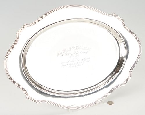 LARGE GORHAM STERLING SILVER OVAL