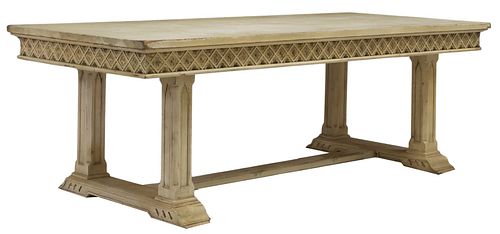 LARGE GOTHIC STYLE CREAM-PAINTED