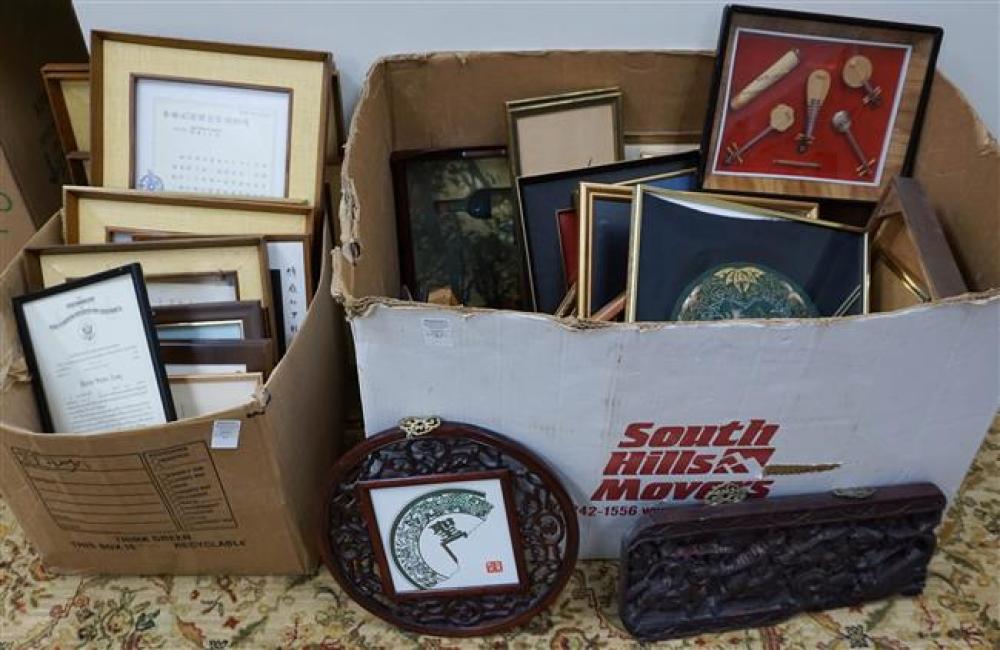 LARGE GOUP WITH ASSORTED WORKS OF