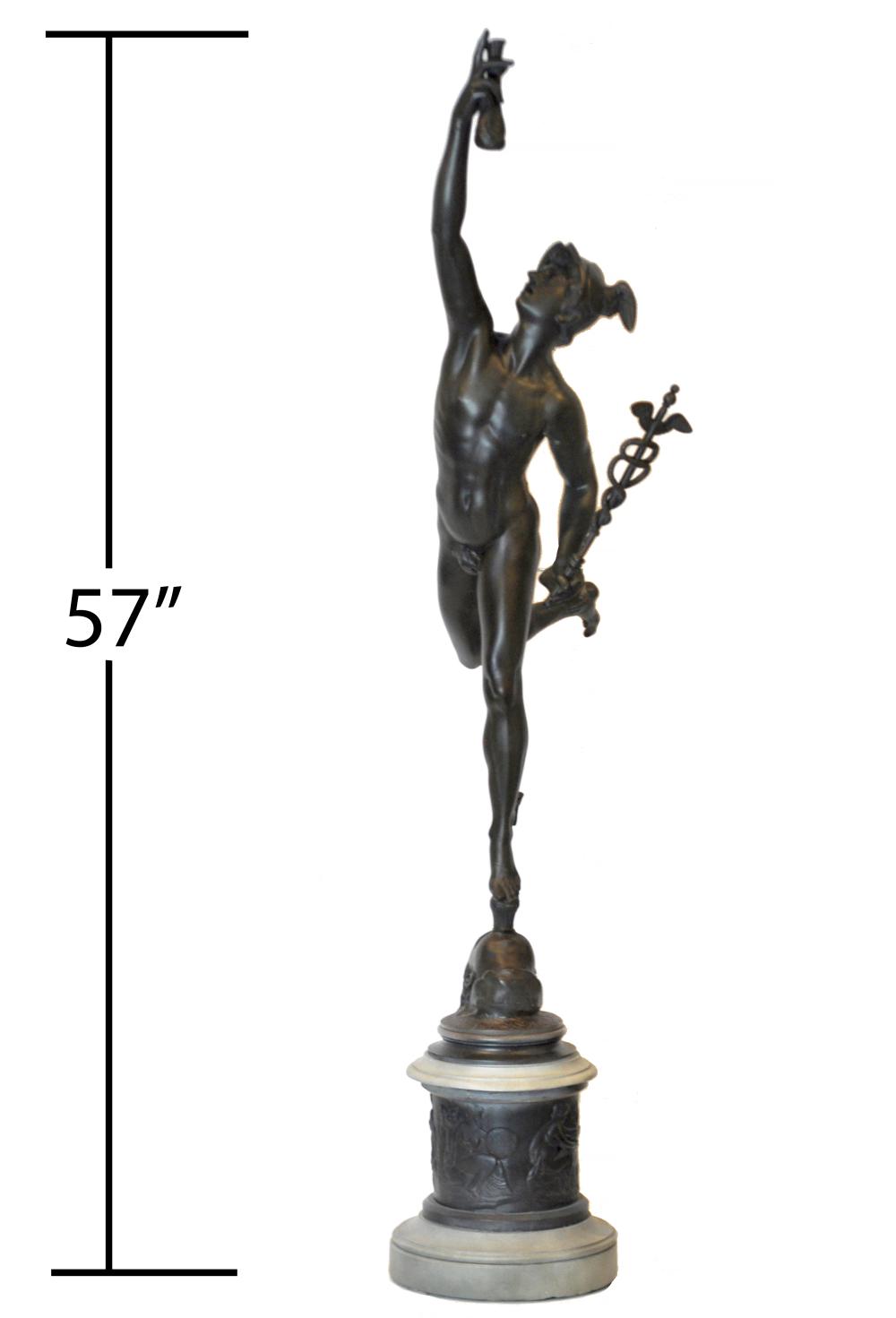 LARGE GRAND TOUR BRONZE MERCURY