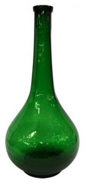 LARGE GREEN GLASS CREME DE MEN
