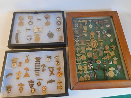 LARGE GROUP ANTIQUE MASONIC