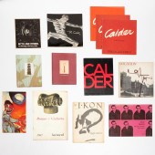 LARGE GROUP ARTIST CATALOGS AN