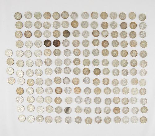 LARGE GROUP OF 173 KENNEDY HALF