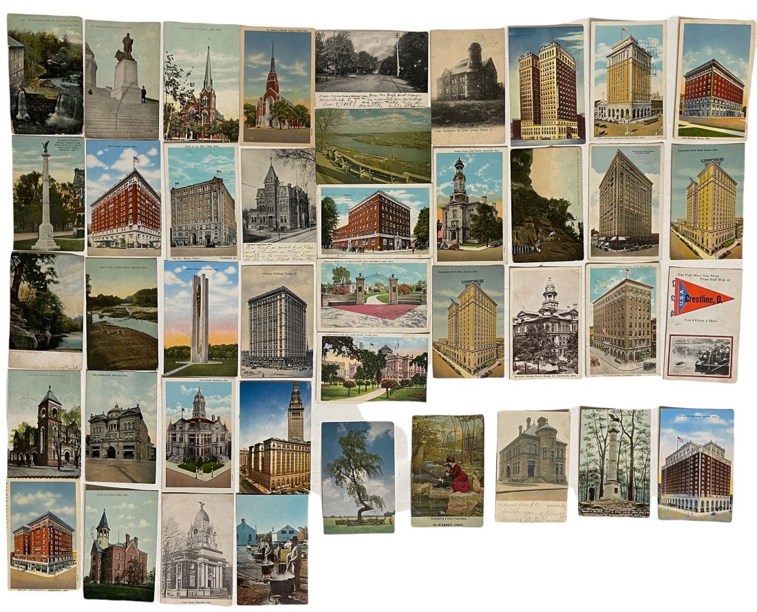 LARGE GROUP OF 42 SIGHT-SEEING