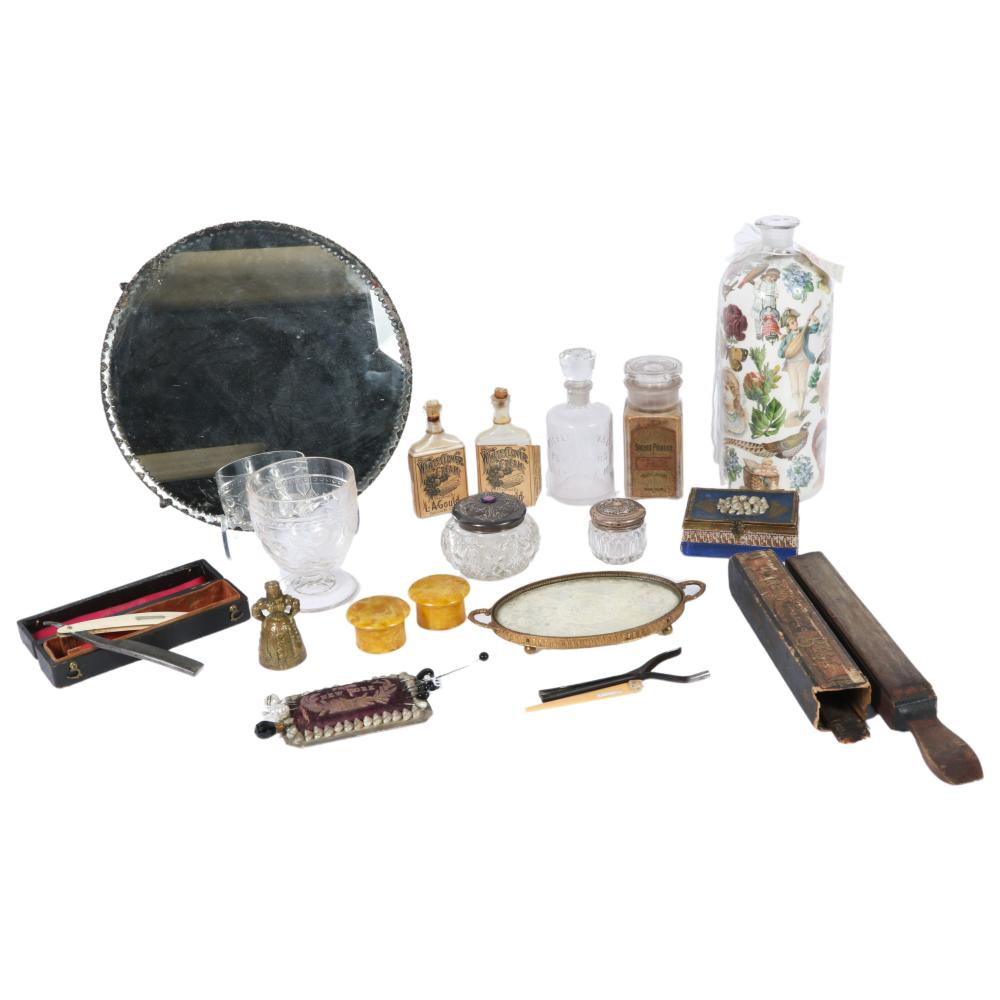 LARGE GROUP OF ANTIQUE AND
