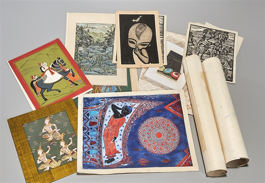 Large group of Balinese and