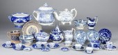 LARGE GROUP OF BLUE AND WHITE