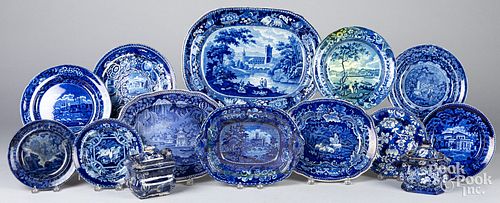 LARGE GROUP OF BLUE