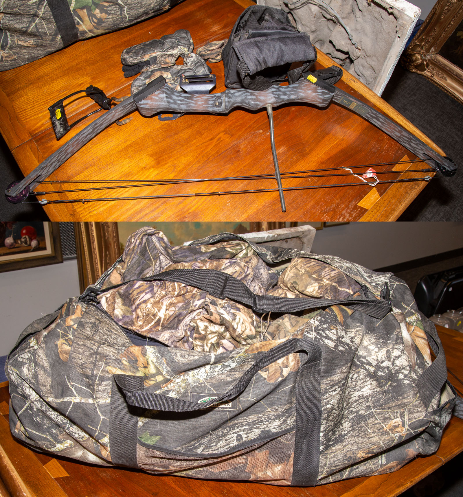 LARGE GROUP OF BOW-HUNTING