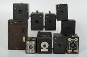 Large Group of Box Cameras Lot