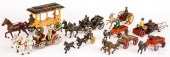 LARGE GROUP OF CAST IRON HORSE
