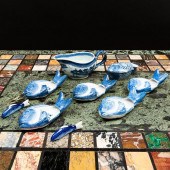 LARGE GROUP OF CHINESE BLUE AN