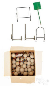 LARGE GROUP OF CLAY MARBLES<br