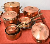 LARGE GROUP OF COPPER AND BRAS
