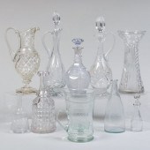LARGE GROUP OF CUT GLASS MOLDE