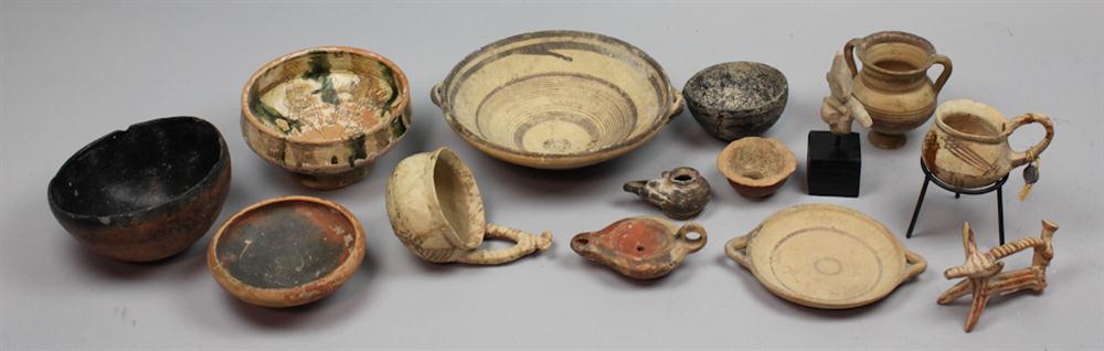 LARGE GROUP OF CYPRIOT OBJECTS