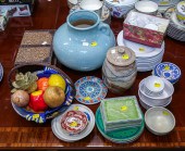LARGE GROUP OF DECORATIVE TABL