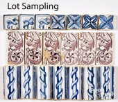 LARGE GROUP OF DELFT TILES, 18