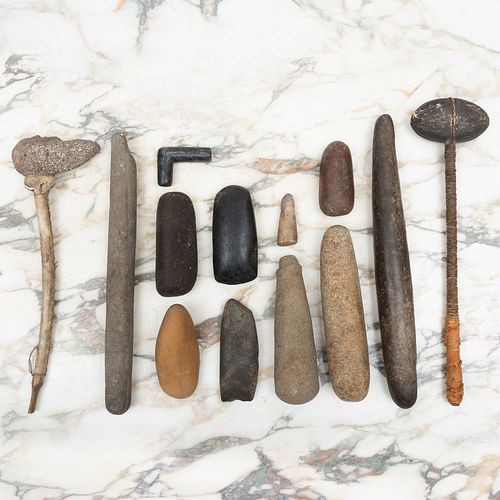 LARGE GROUP OF EARLY HARDSTONE
