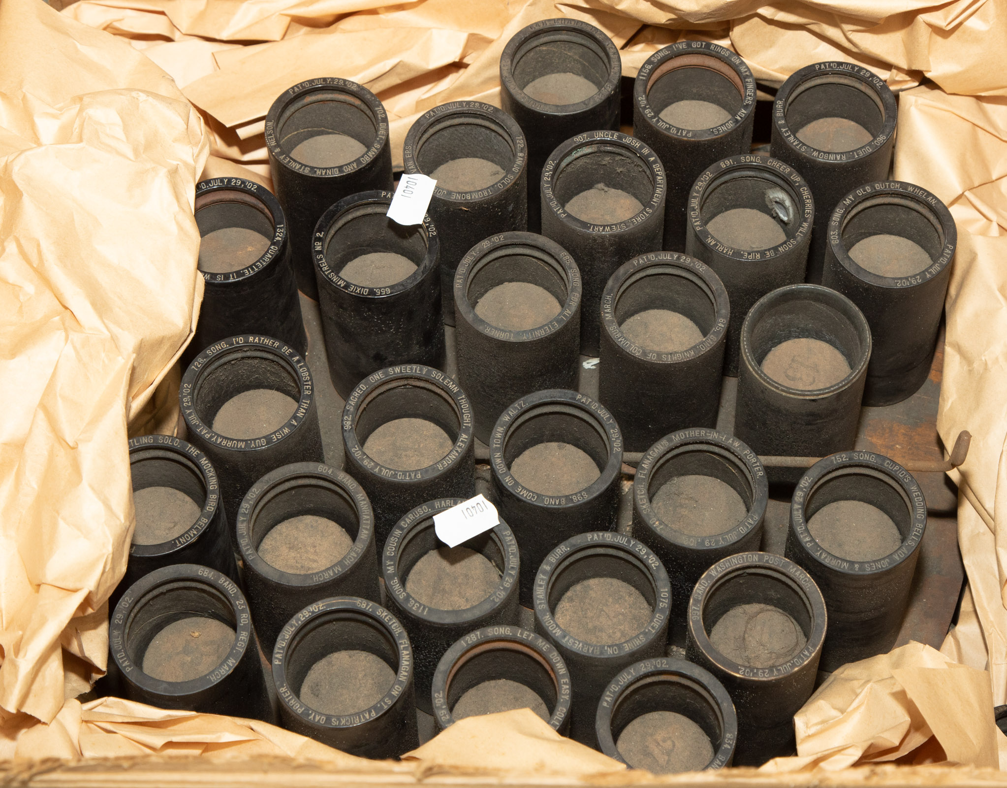LARGE GROUP OF EDISON CYLINDERS