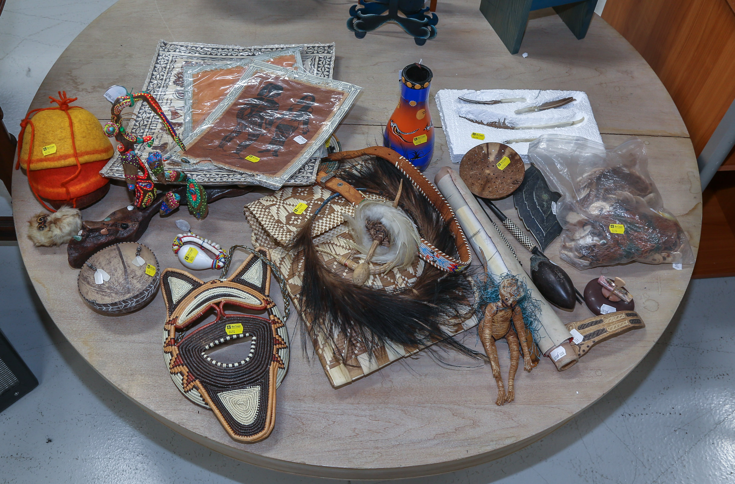 LARGE GROUP OF ETHNOGRAPHIC ITEMS