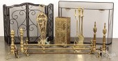 LARGE GROUP OF FIREPLACE ACCES