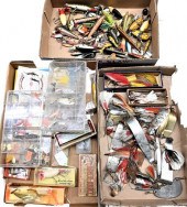 LARGE GROUP OF FISHING LURES A