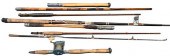 LARGE GROUP OF FLY RODS AND FL