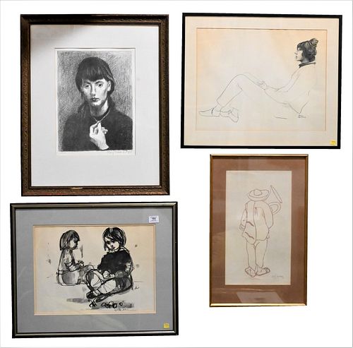 LARGE GROUP OF FRAMED PAINTINGS,