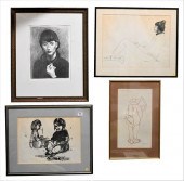 LARGE GROUP OF FRAMED PAINTING