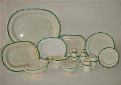 Large group of green decorated