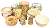 LARGE GROUP OF MAJOLICA, TO IN