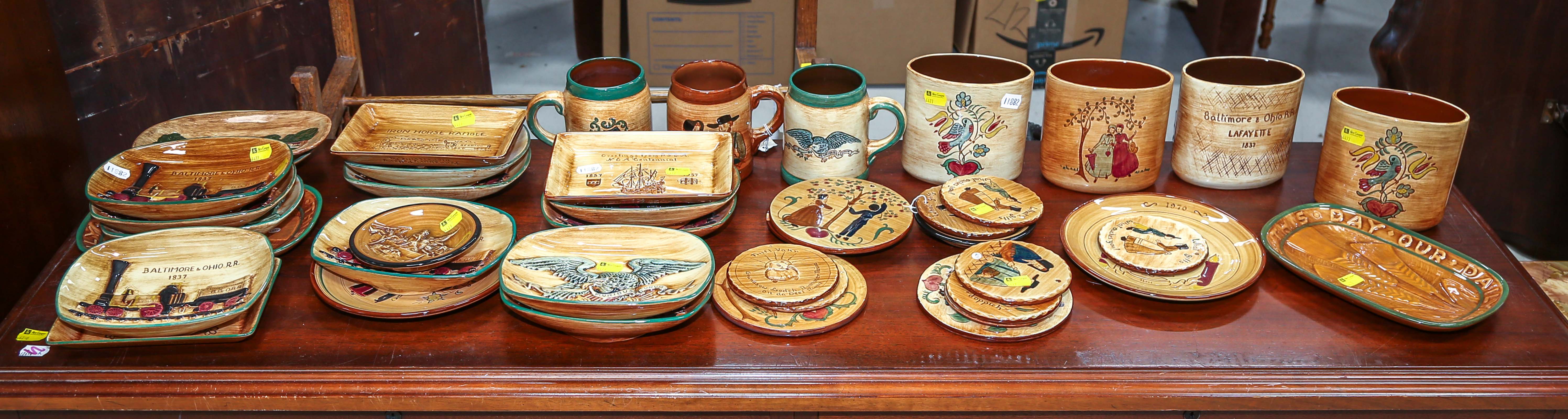 LARGE GROUP OF PENNSBURY POTTERY