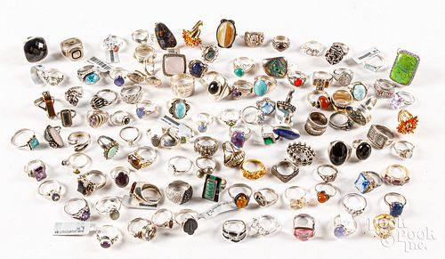 LARGE GROUP OF RINGS, MOSTLY