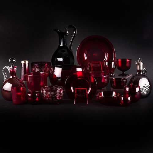 LARGE GROUP OF RUBY