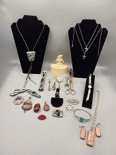 Large Group of Silver- Jewelry
