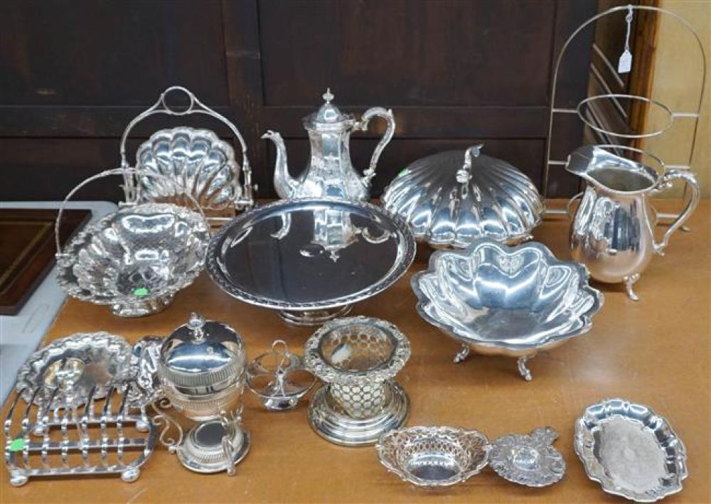 LARGE GROUP OF SILVER PLATE SERVING