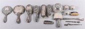 LARGE GROUP OF SILVER VANITY P