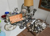 LARGE GROUP OF SILVERPLATE, TO