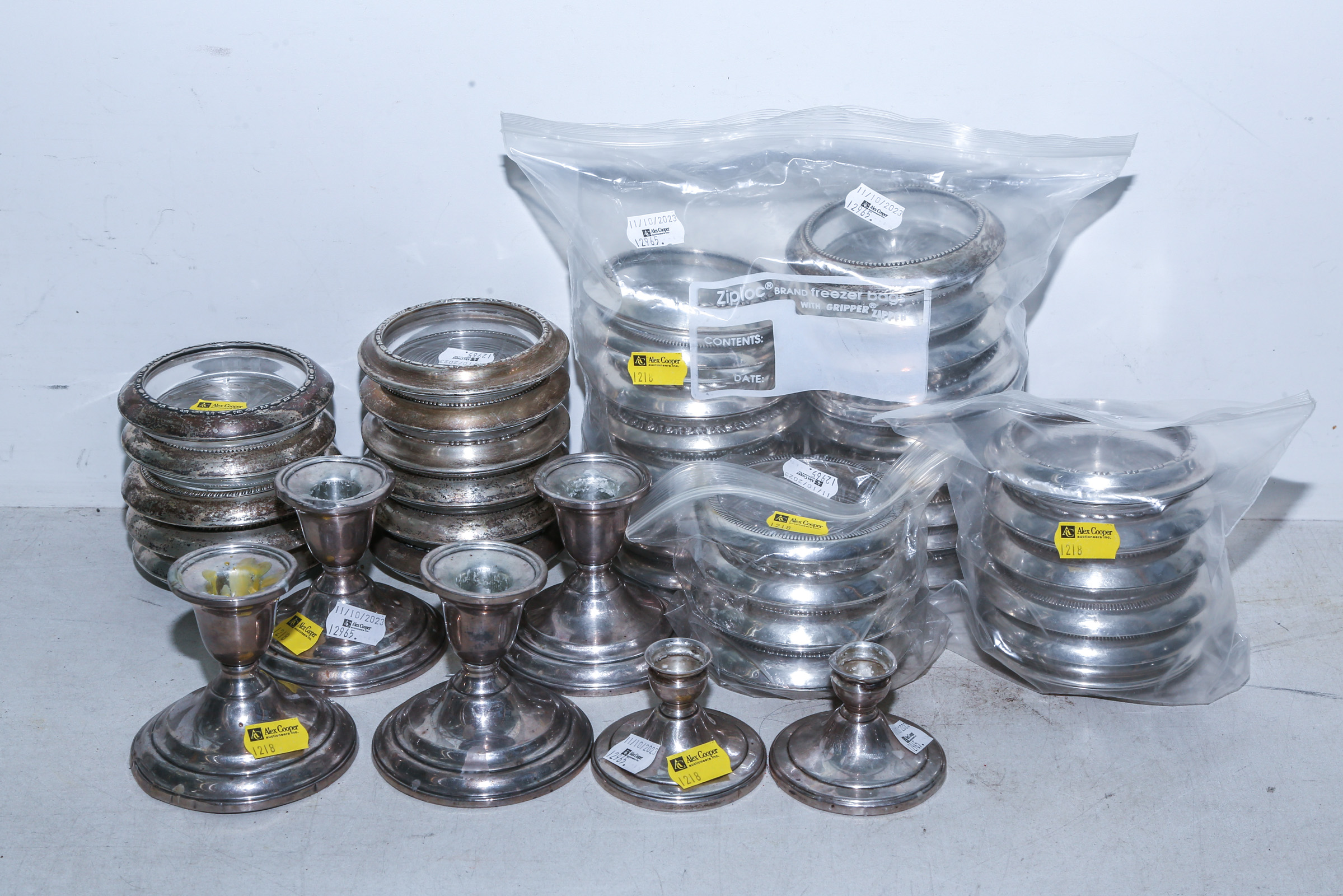 LARGE GROUP OF STERLING WEIGHTED
