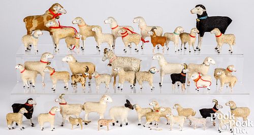 LARGE GROUP OF STICK LEG SHEEPLarge