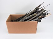 LARGE GROUP OF SWORD BLADES AN