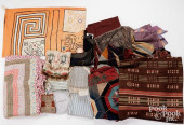 LARGE GROUP OF TEXTILES AND FA