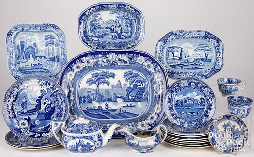LARGE GROUP OF TRANSFERWARE