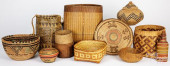 LARGE GROUP OF TRIBAL BASKETS<