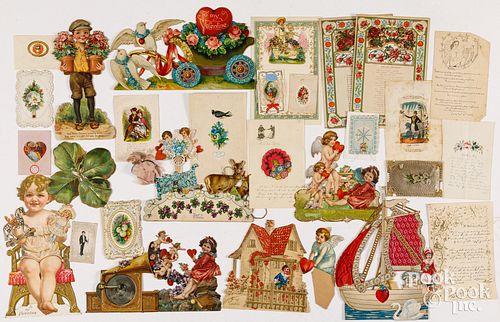 LARGE GROUP OF VALENTINE CARDSLarge