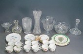 LARGE GROUP PORCELAIN AND CUT