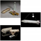 LARGE GROUP ZEPPELIN TOYS AND